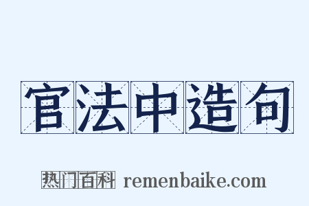 官法中造句是什么意思的图片